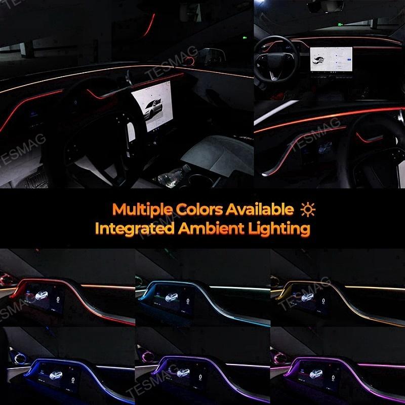 8.9-inch one-piece instrument screen with ambient lighting for the Tesla Model 3 Highland