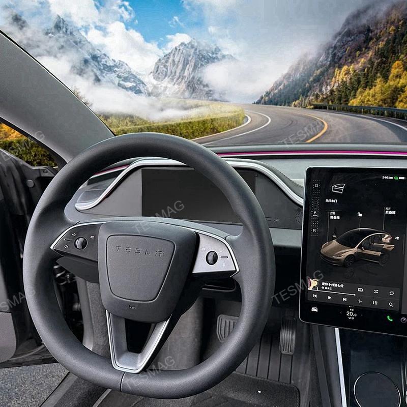 8.9-inch one-piece instrument screen with ambient lighting for the Tesla Model 3 Highland