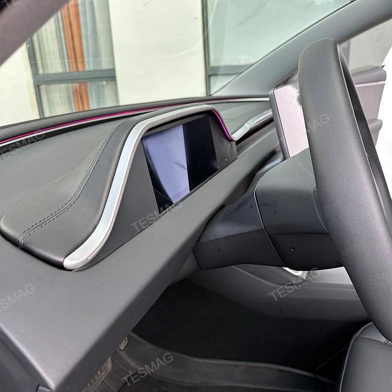 8.9-inch one-piece instrument screen with ambient lighting for the Tesla Model 3 Highland