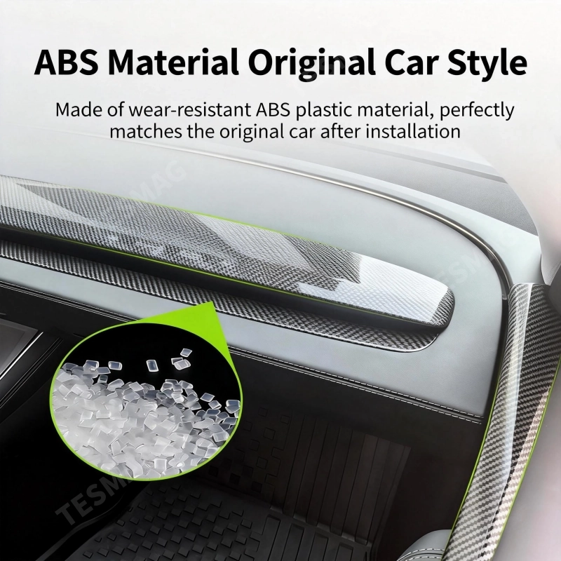 Custom Fit Interior Trim Strips for Tesla Model Y Juniper 2025+ Dashboard Door and Center Console