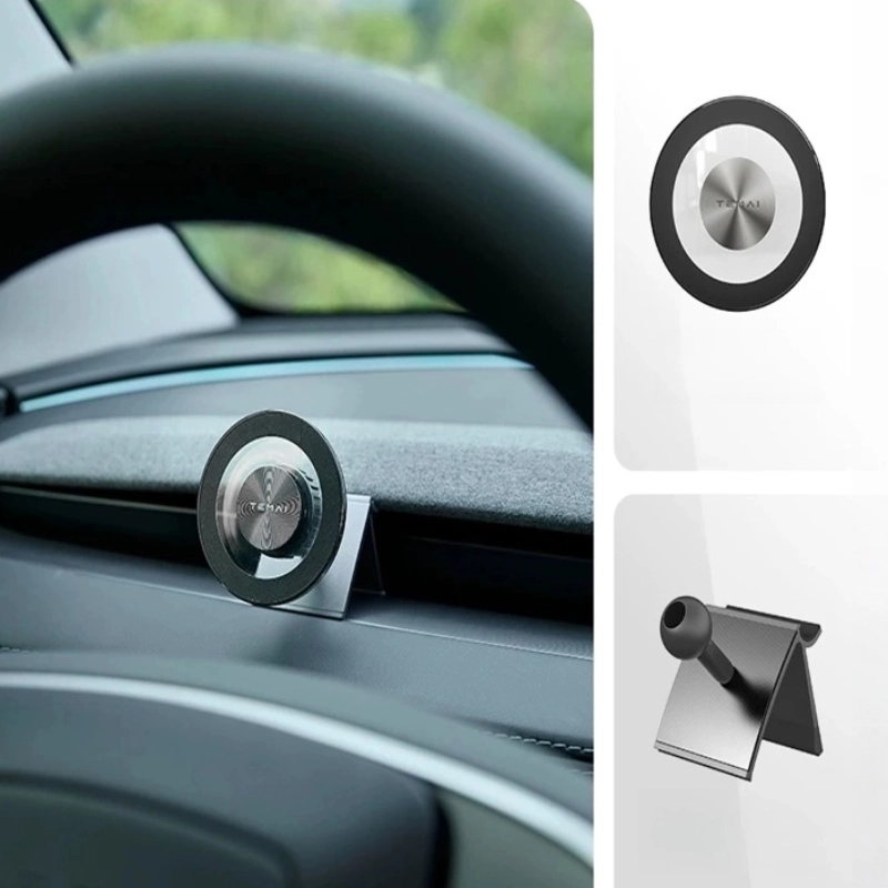 Phone Holder with Adjustable Magnetic Mount for Tesla Model Y Juniper/3 Highland
