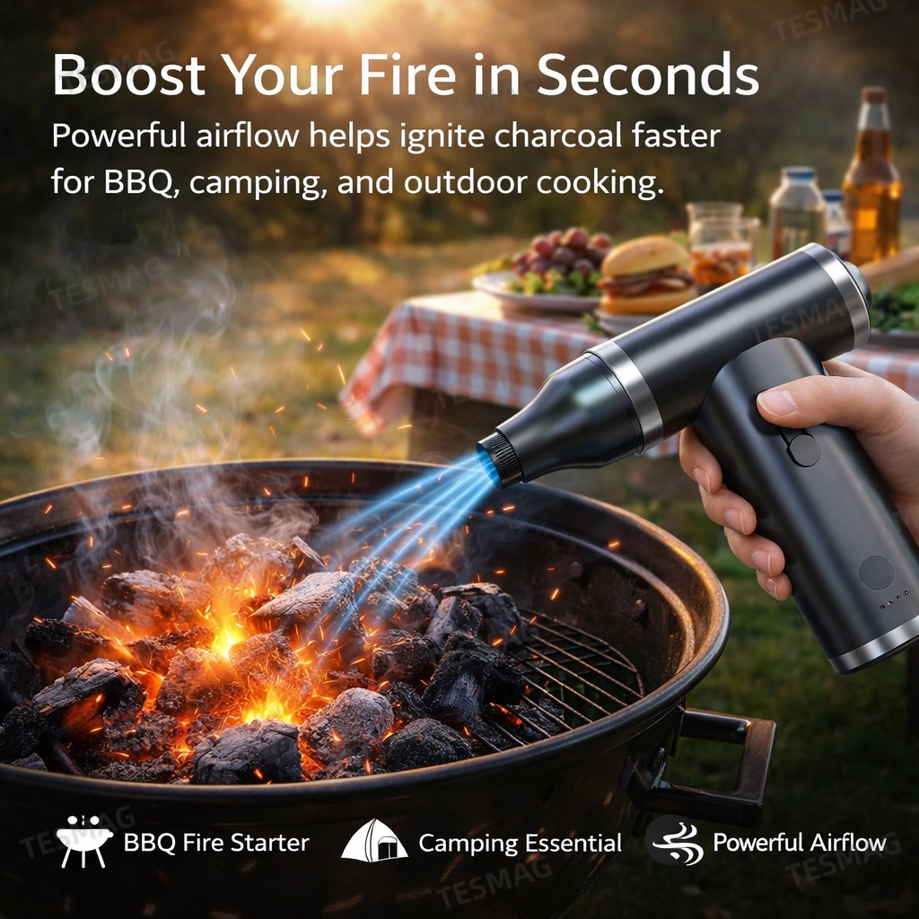 Rechargeable Handheld Electric Air Duster 125000 RPM Powerful Blower Brushless Motor