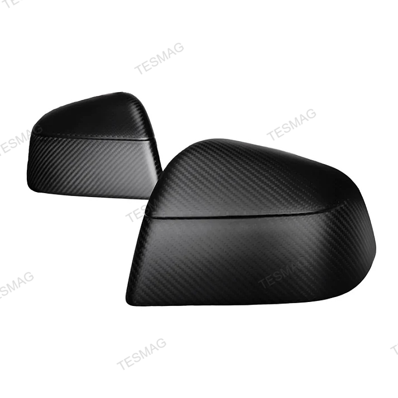 Carbon Fiber Side Mirror Covers for Tesla Model Y Juniper - Protective Cover