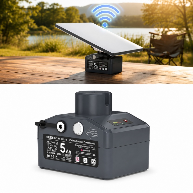 95Wh Portable Battery Power Base with Mounting Adapter for Starlink Mini