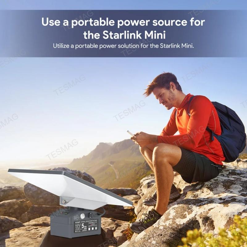 95Wh Portable Battery Power Base with Mounting Adapter for Starlink Mini
