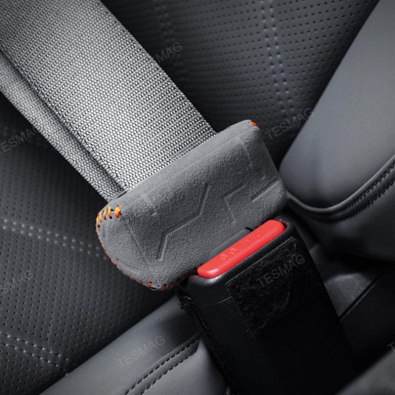 Alcantara Seat Belt Buckle Cover for Tesla Model 3 Highland