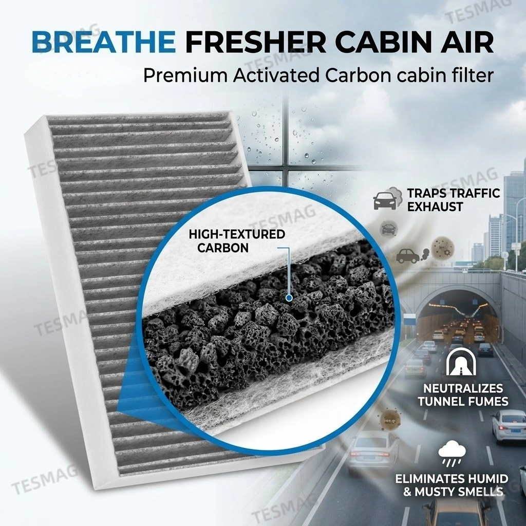 Activated Carbon Cabin Air Filter Set for Tesla Model 3 & Model Y