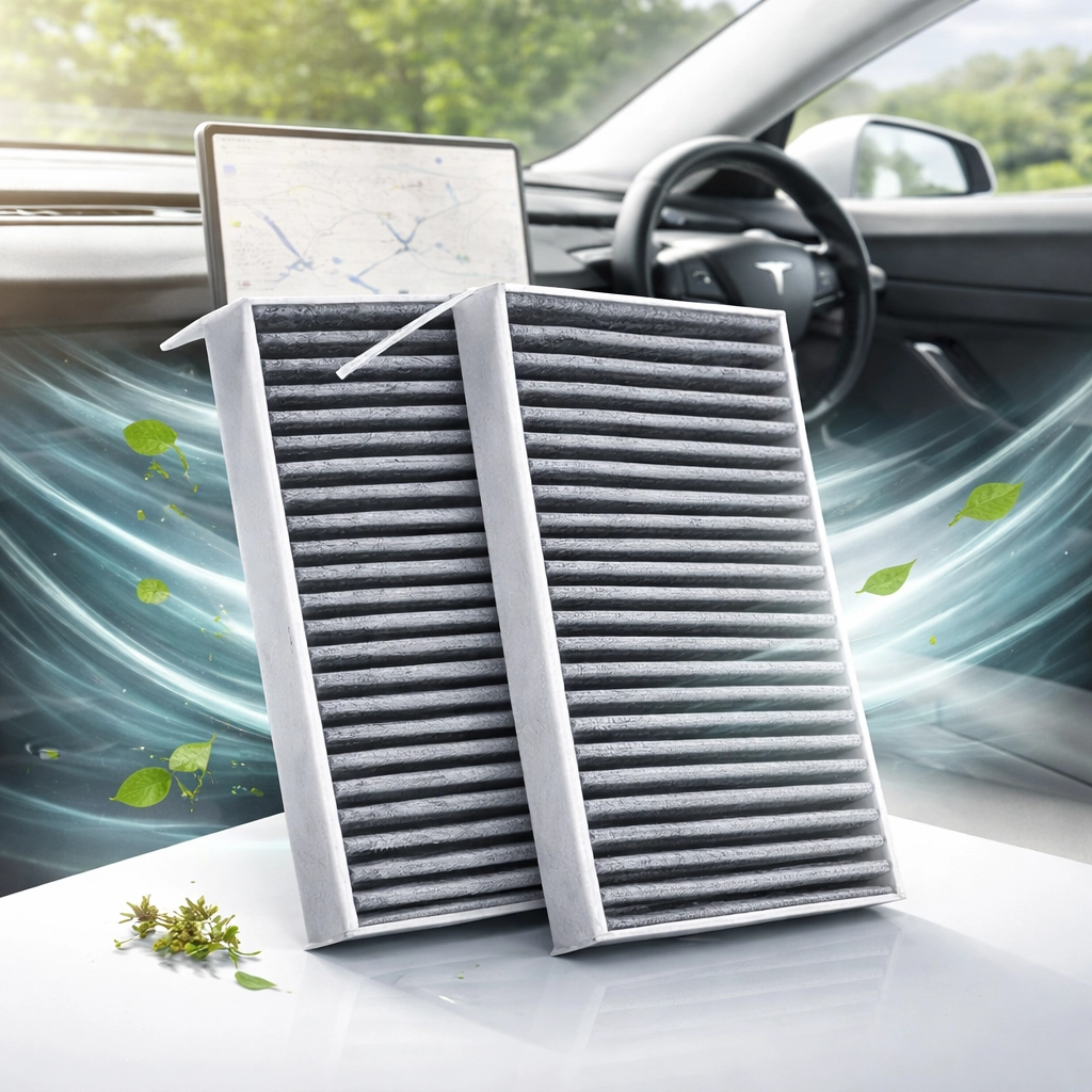 Activated Carbon Cabin Air Filter Set for Tesla Model 3 & Model Y