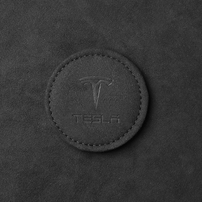 Alcantara Anti-Slip Drink Coasters for Tesla 