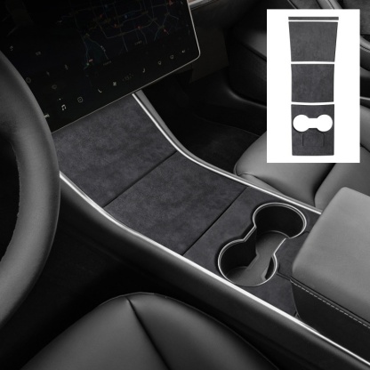 Alcantara Center Console Panel Cover for Tesla Model 3/Y