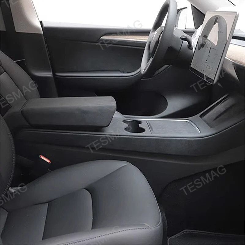 Alcantara Center Console Panel Cover for Tesla Model 3/Y