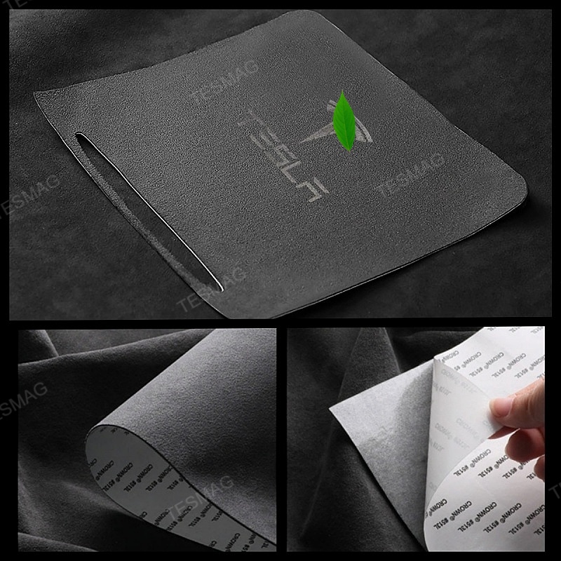 Alcantara Center Console Sliding Panel Sticker for Tesla Model 3/Y