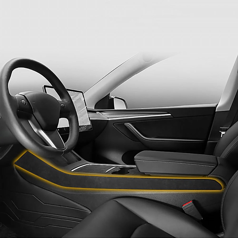 Alcantara Console Side Panel Protector for Tesla Model 3/Y