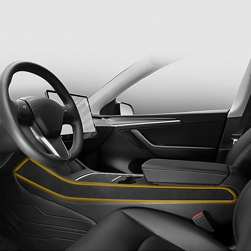 Alcantara Console Side Panel Protector for Tesla Model 3/Y