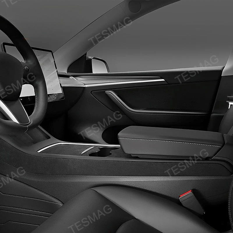Alcantara Console Side Panel Protector for Tesla Model 3/Y