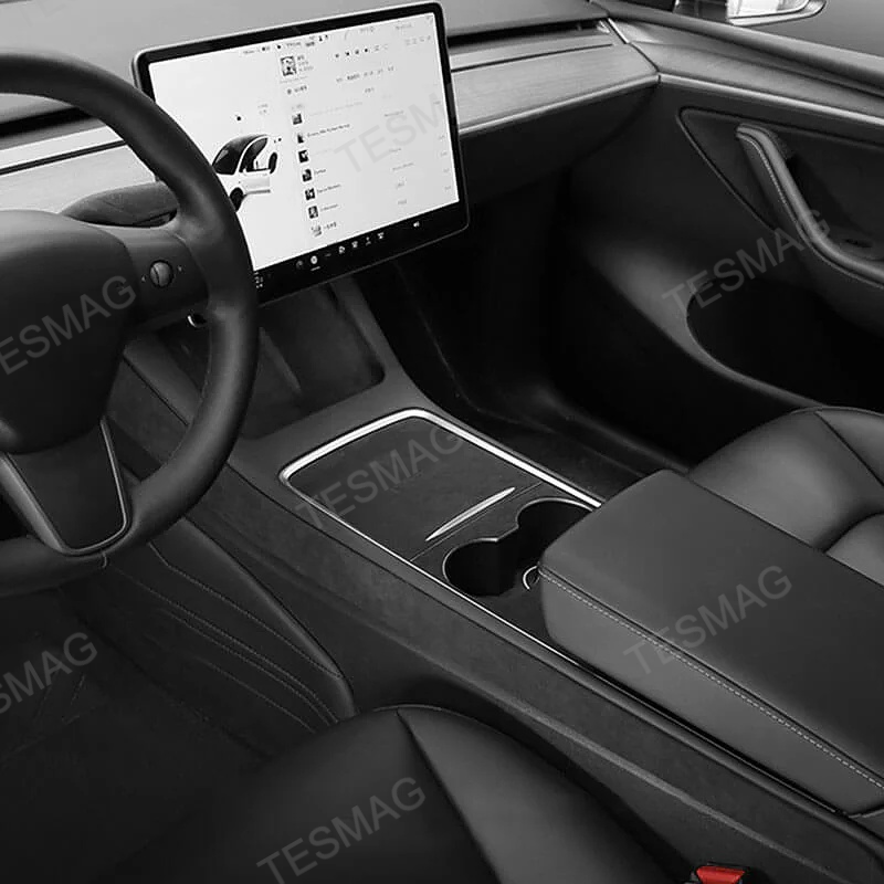 Alcantara Console Side Panel Protector for Tesla Model 3/Y