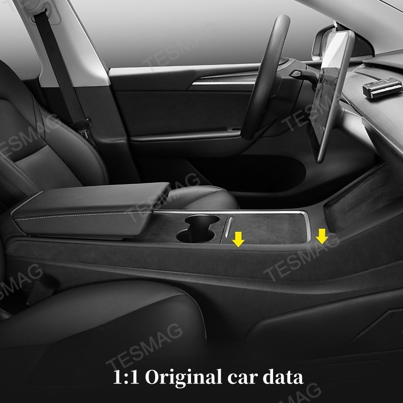 Alcantara Console Side Panel Protector for Tesla Model 3/Y