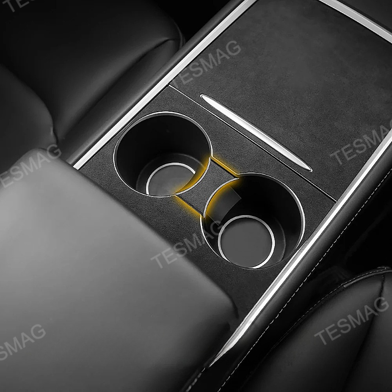 Alcantara Cup Holder Bottle Limiter for Tesla Model 3/Y
