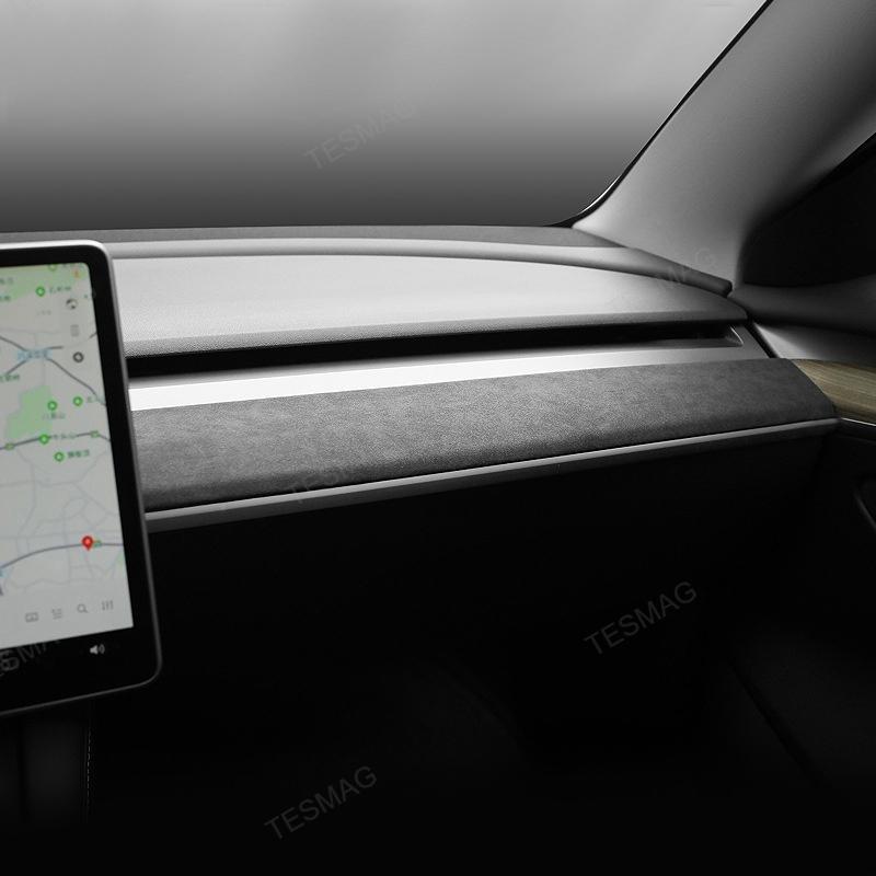 Alcantara Dashboard Cover for Tesla Model 3/Y（2017-2024）