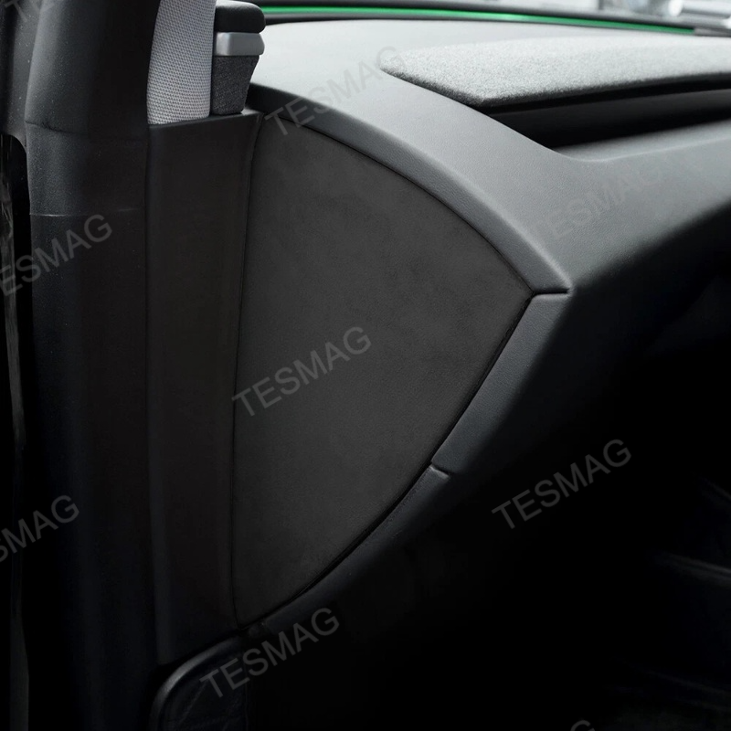 Alcantara Dashboard Side Stickers for Tesla Model 3 Highland