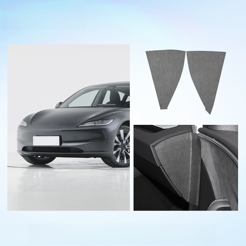 Alcantara Dashboard Side Stickers for Tesla Model 3 Highland
