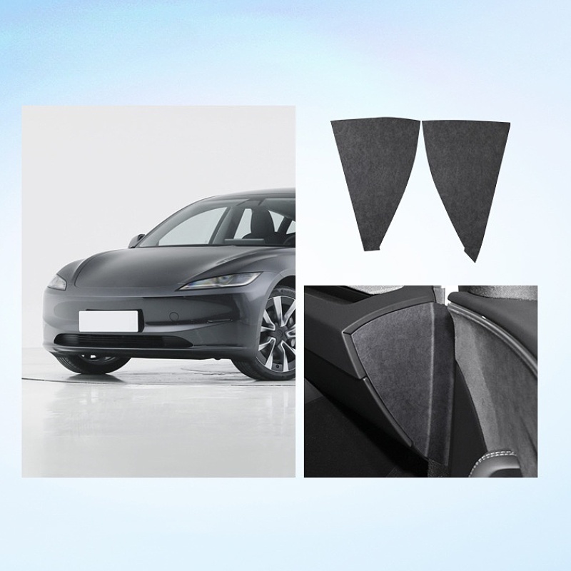 Alcantara Dashboard Side Stickers for Tesla Model 3 Highland