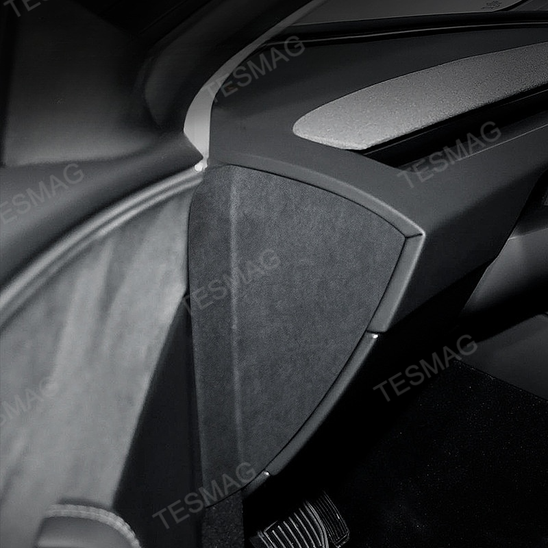 Alcantara Dashboard Side Stickers for Tesla Model 3 Highland