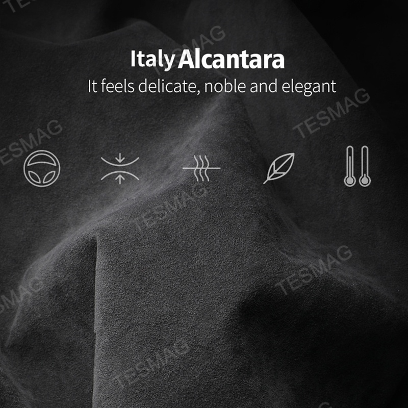 Alcantara Dashboard Side Stickers for Tesla Model 3 Highland