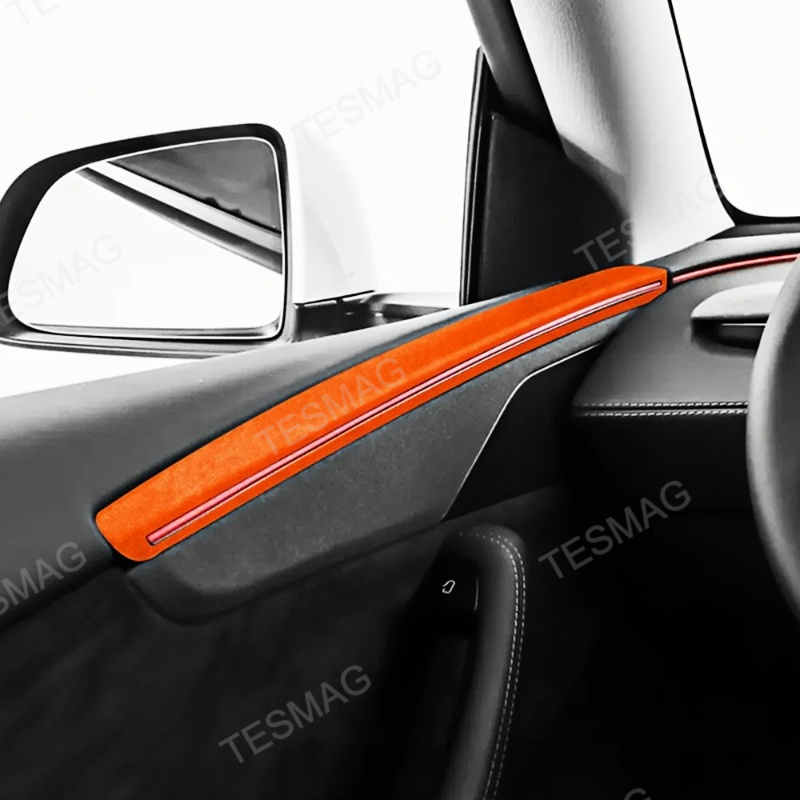 Alcantara Door Panel Cover for Tesla Model Y Juniper