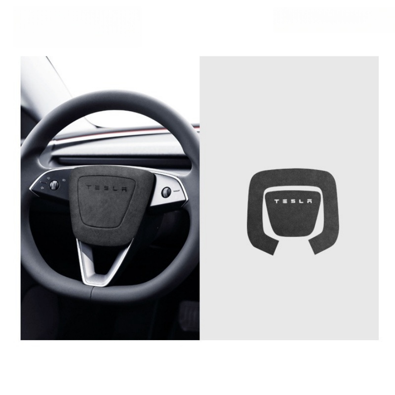 Alcantara Middle Horn Cover for Tesla Model 3 Highland