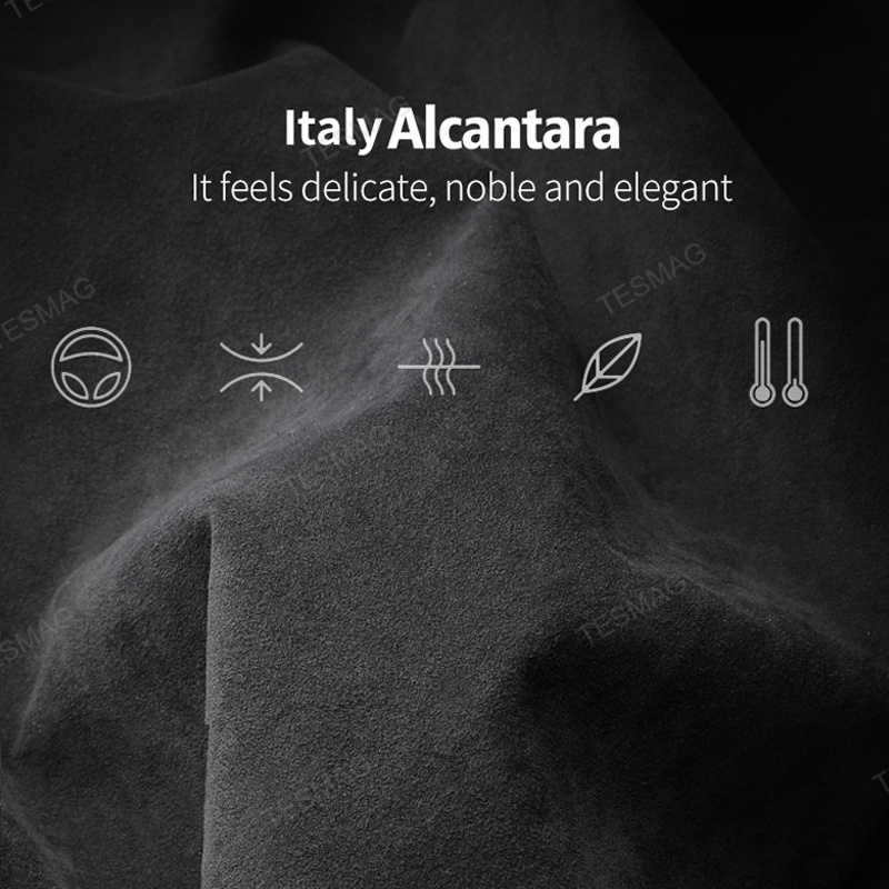 Alcantara Middle Horn Cover for Tesla Model 3 Highland