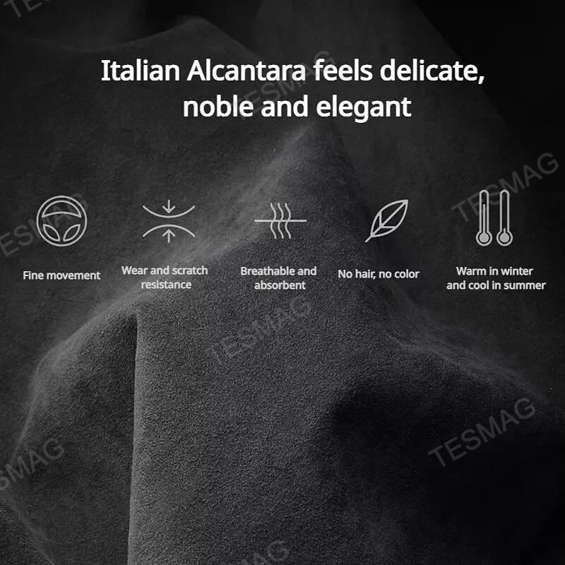 Alcantara Screen Behind Storage Box for Tesla Model 3/Y