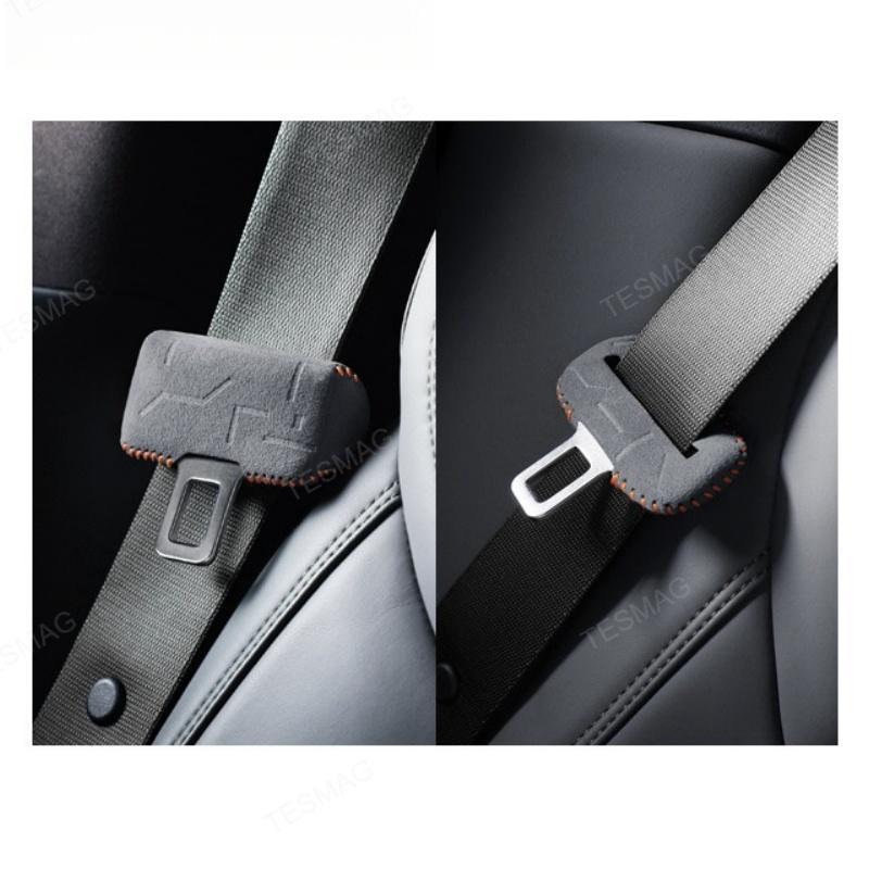 Alcantara Seat Belt Buckle Cover for Tesla Model 3 Highland