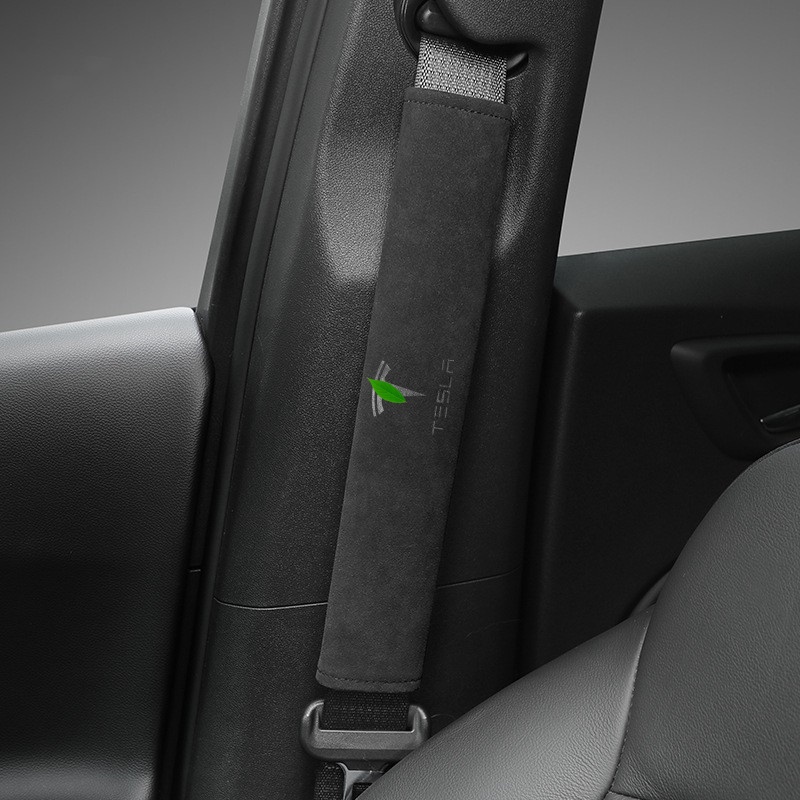 Alcantara Seat Belt Cover For Tesla Model S/3/X/Y 