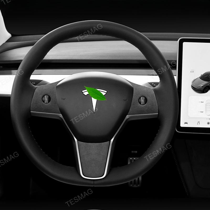 Alcantara Steering Wheel Panel Patch for Tesla Model 3/Y