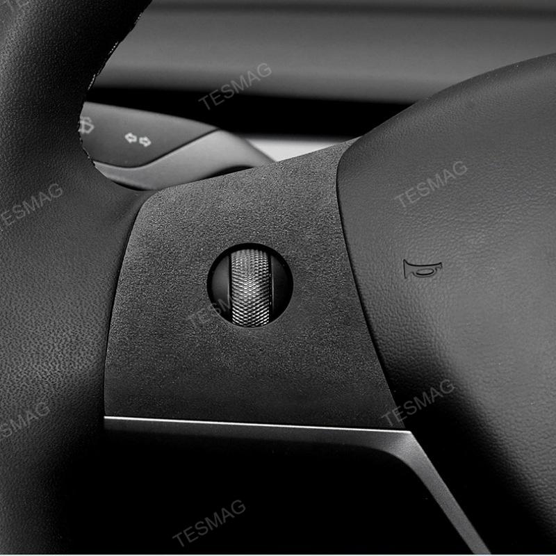 Alcantara Steering Wheel Panel Patch for Tesla Model 3/Y
