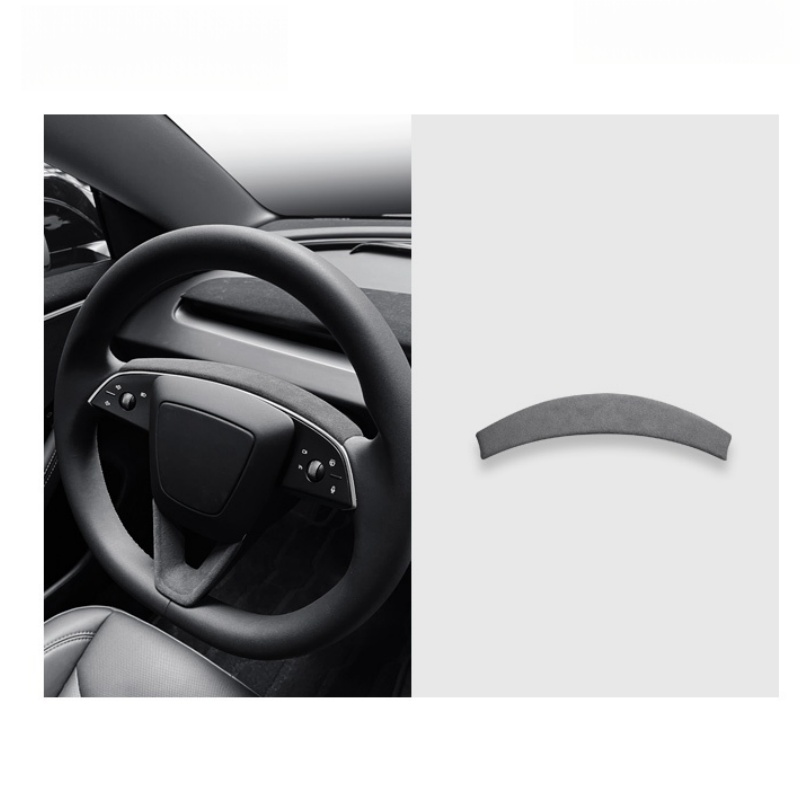 Alcantara Steering Wheel Strip Cover for Tesla Model 3 Highland