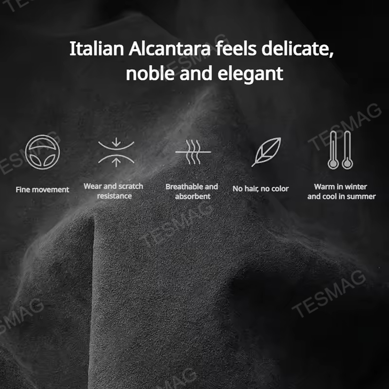 Alcantara Window Audio Trim Cover for Tesla Model 3 Highland/Model Y Juniper