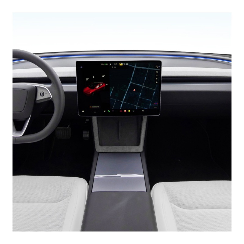 Alcantara  Wireless Charging Frame Cover for Tesla Model 3 Highland