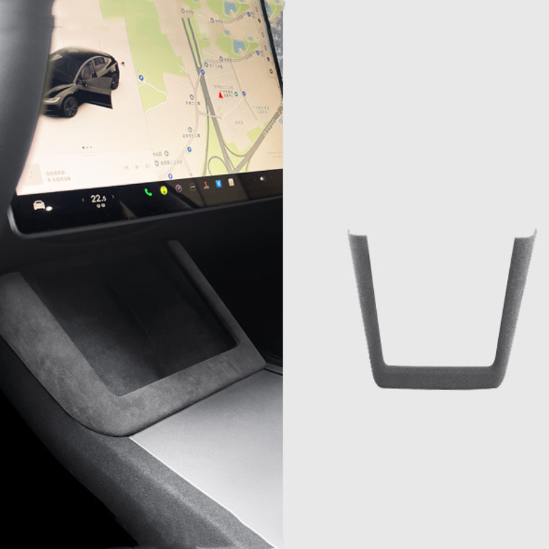 Alcantara Wireless Charging Frame Cover for Tesla Model 3 Highland