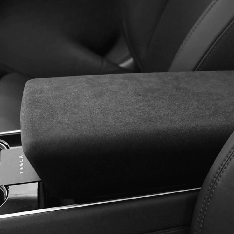 Alcantara Armrest Protective Hard Cover For Tesla Model 3/Y