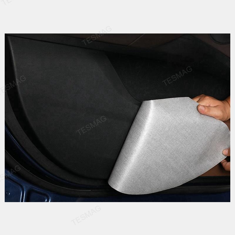 Alcantara door kick protection mat for Tesla Model 3/Y