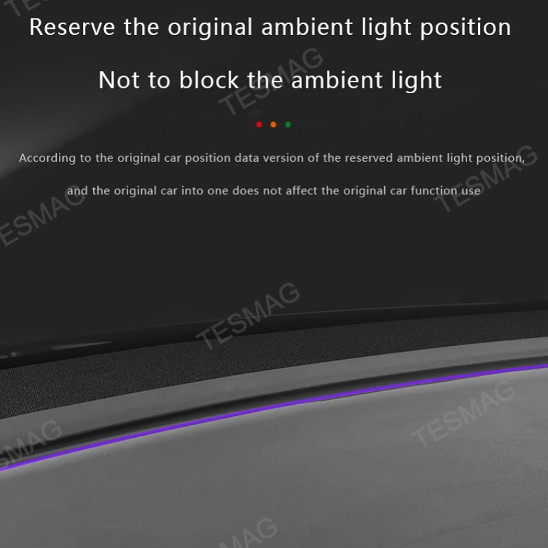 All-Inclusive Silicone Dashboard Cover for Tesla Model 3/Y