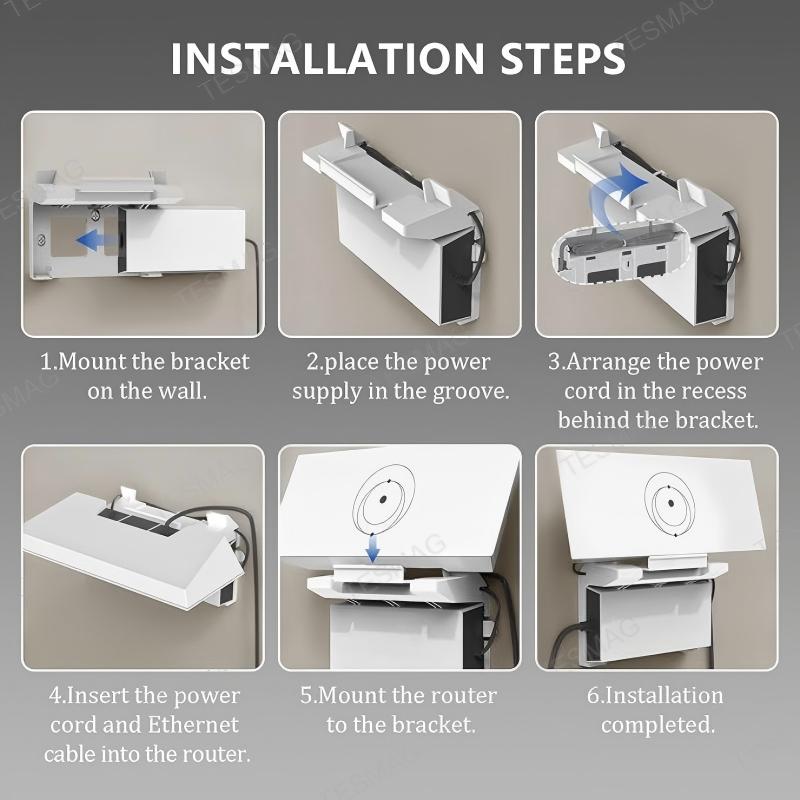 All-in-One Router & Power Supply Wall Mount Kit for Starlink Gen 3