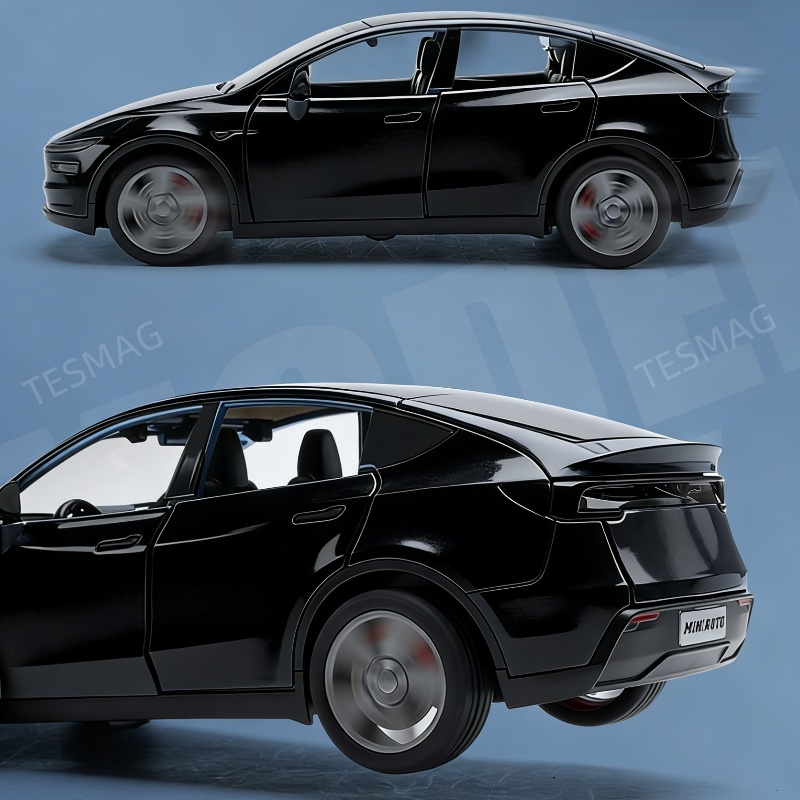 1:32 Alloy Car Model with Sound and Light Diecast for Tesla Model Y Juniper 2025+