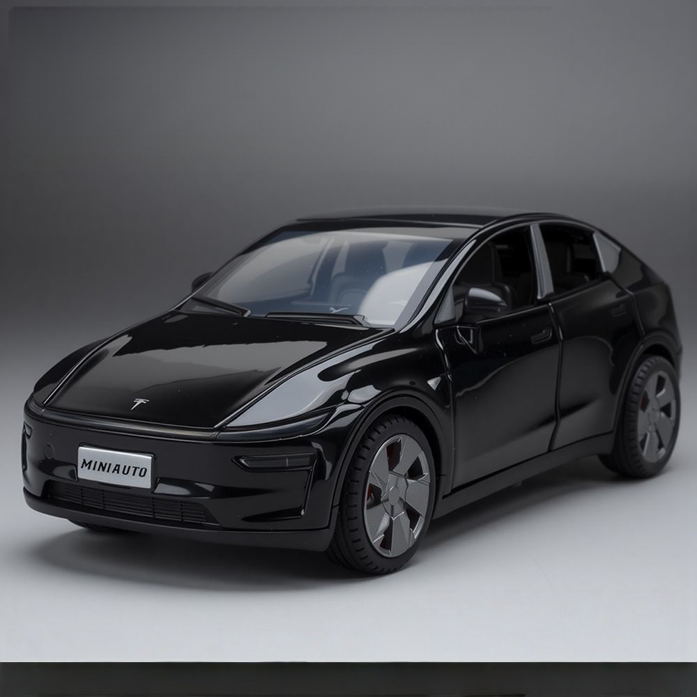 1:32 Alloy Car Model with Sound and Light Diecast for Tesla Model Y Juniper 2025+