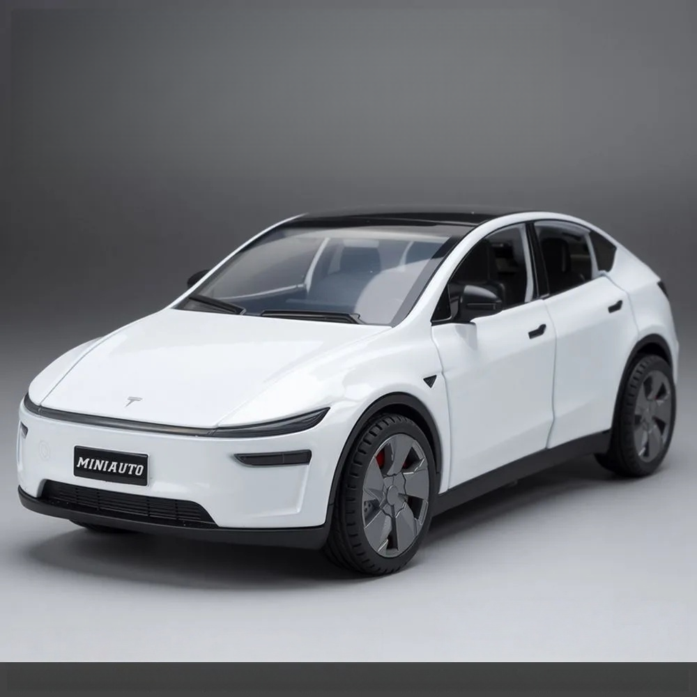 1:32 Alloy Car Model with Sound and Light Diecast for Tesla Model Y Juniper 2025+