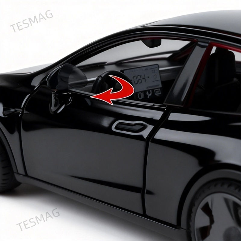 1:32 Alloy Car Model with Sound and Light Diecast for Tesla Model Y Juniper 2025+