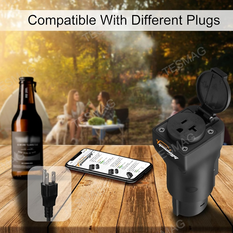 American J1772 V2L Power Outlet Adapter – EV Discharger Converter