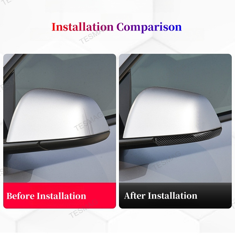 Anti-Collision Strip for Rearview Mirror for Tesla Model 3/Y
